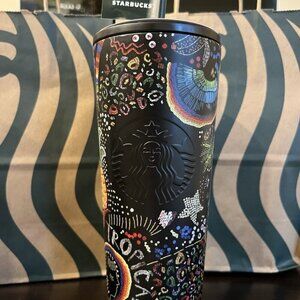 Starbucks X Farm Rio Tumbler Borogodo 24 Oz Graphic Print Colorful Stainless NEW
